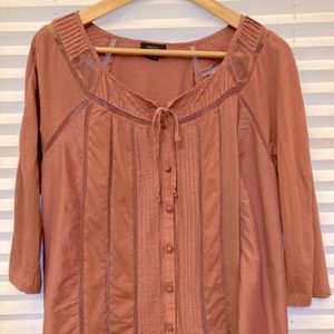 Deletta (Anthropologie) mauve blouse